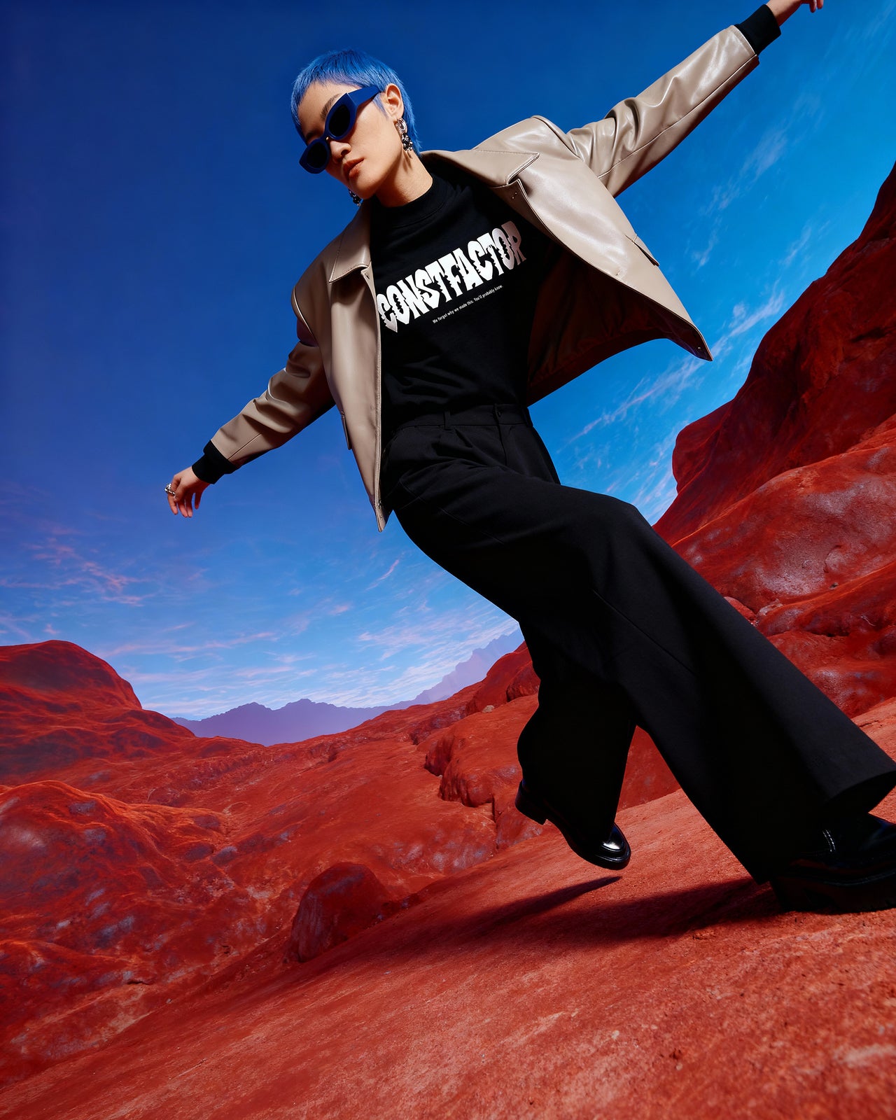 롱 슬리브 T셔츠【Logo】(1116023)블랙