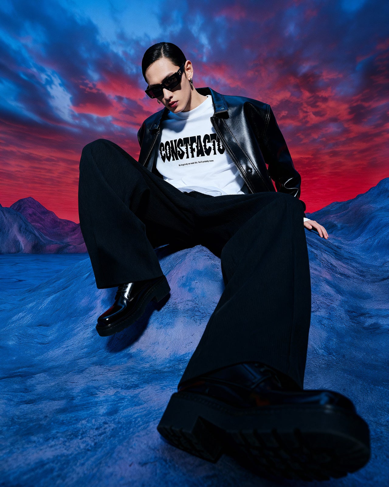 롱 슬리브 T셔츠【로고】(7084120) 화이트