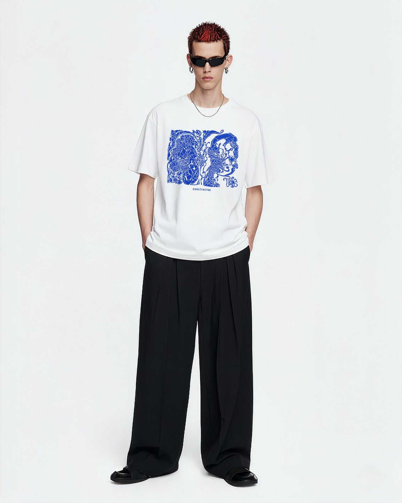 Tシャツ【 FRACTURED BY DESIGN 】(8661574)ホワイト