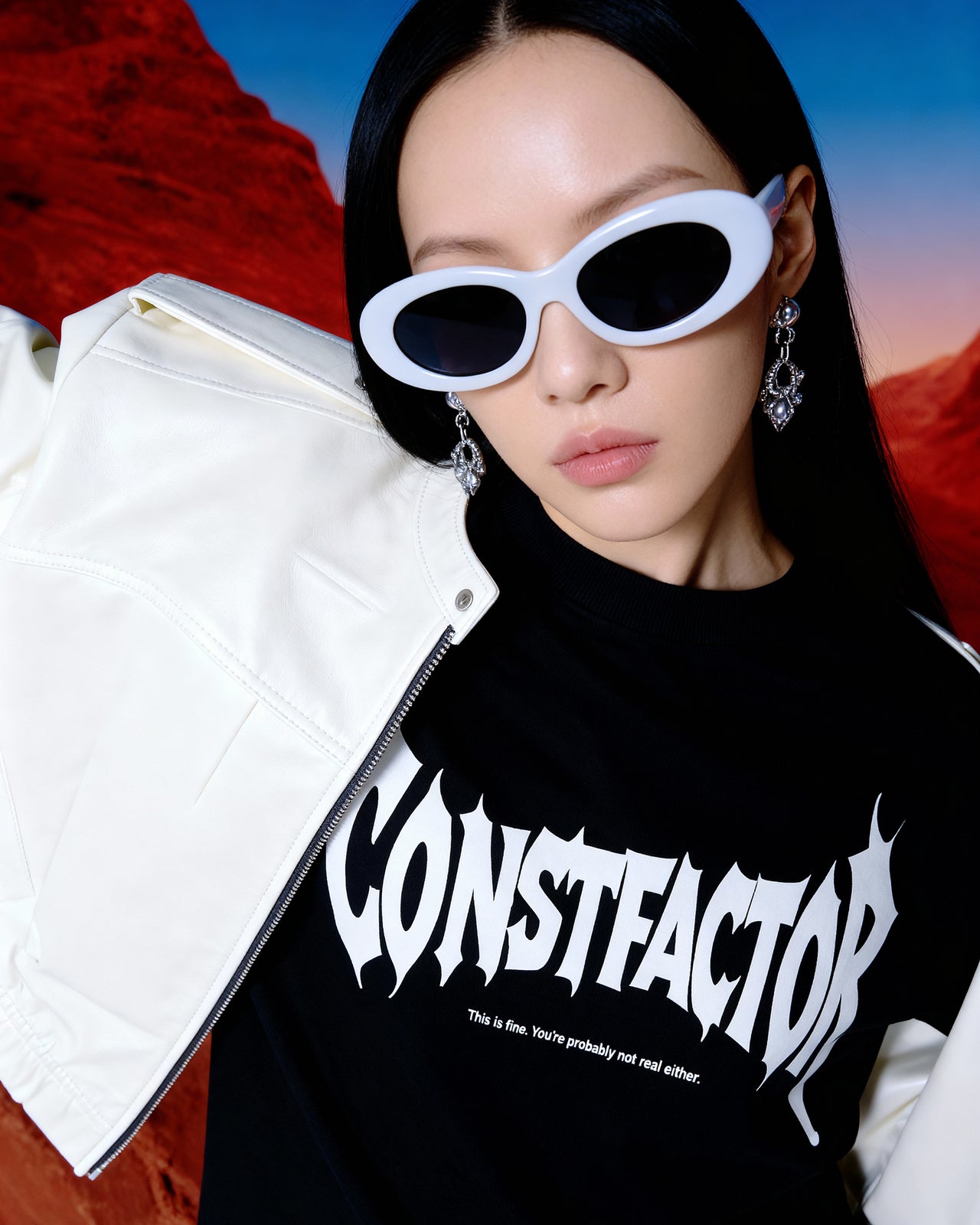 롱 슬리브 T셔츠【Logo】(4894562)블랙