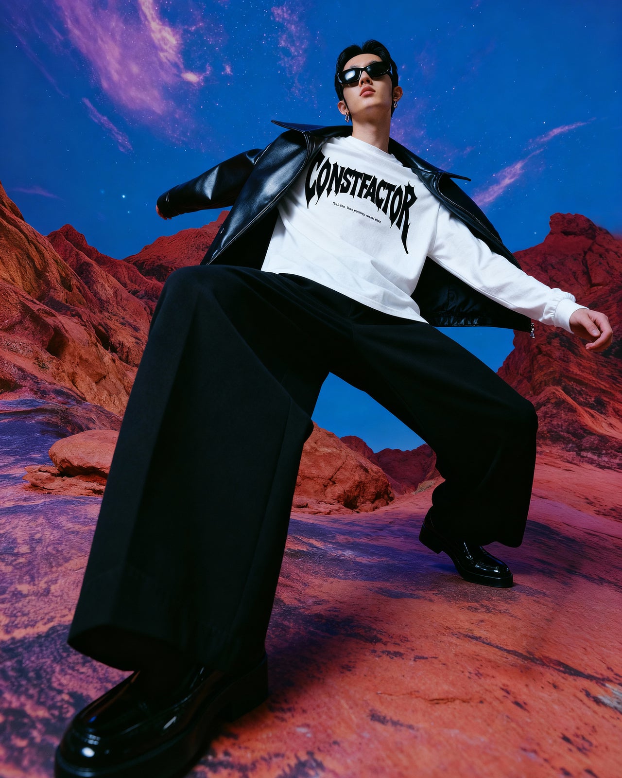 롱 슬리브 T셔츠【로고】(3900161) 화이트