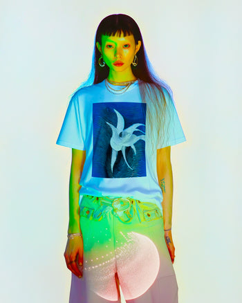 Tシャツ【 PETALS ON MARE TRANQUILLITATIS 】（1039690）ホワイト