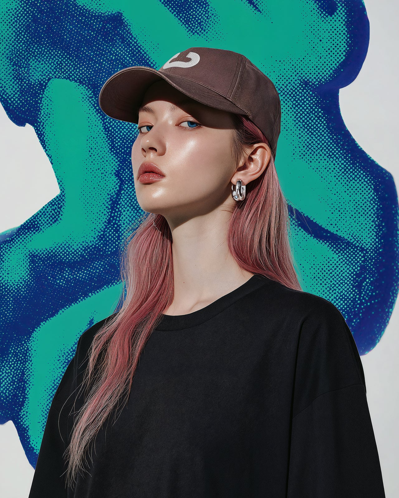 Cap [Logo] (3983501) Dark Brown/Khaki/Black