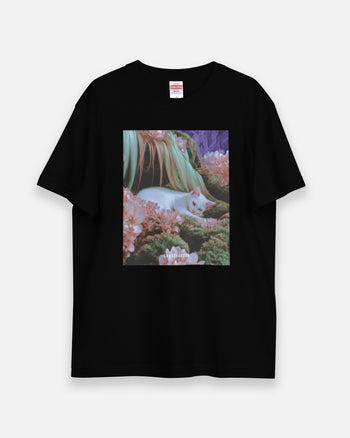 Tシャツ【 MEOWTAVERSE／FURRY LANA 】（9236738）ブラック