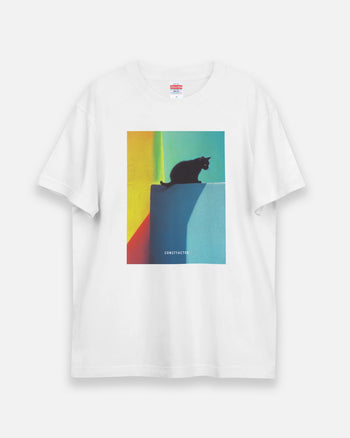 T-shirt [Black Kitten] (4295337) White