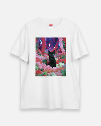 Tシャツ【 MEOWTAVERSE／FLOWER FILTERED 】（3679137）ホワイト