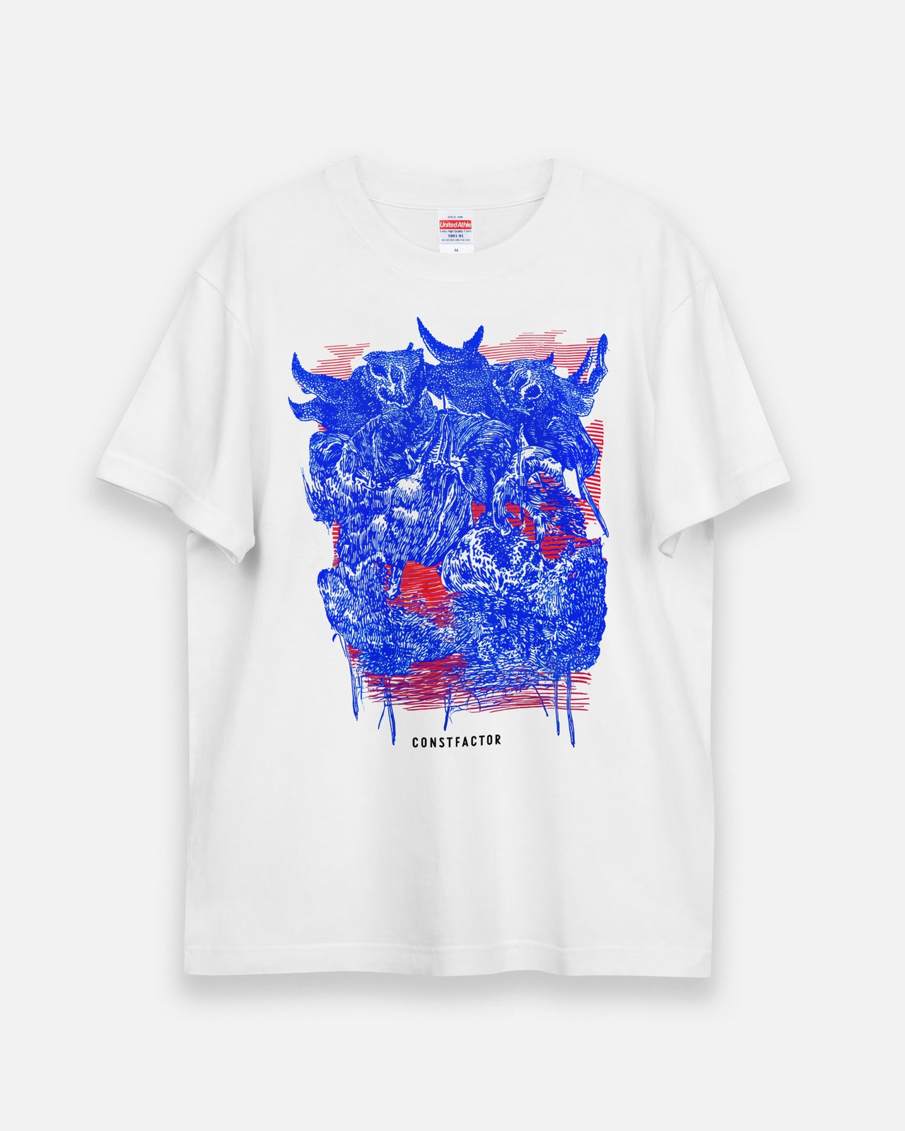 T셔츠【BEEF OR BELIEF?】(8820815) 화이트