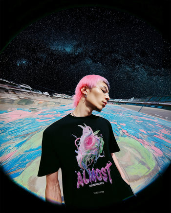 Tシャツ【 ALMOST REMEMBERED 】（8613112）ブラック