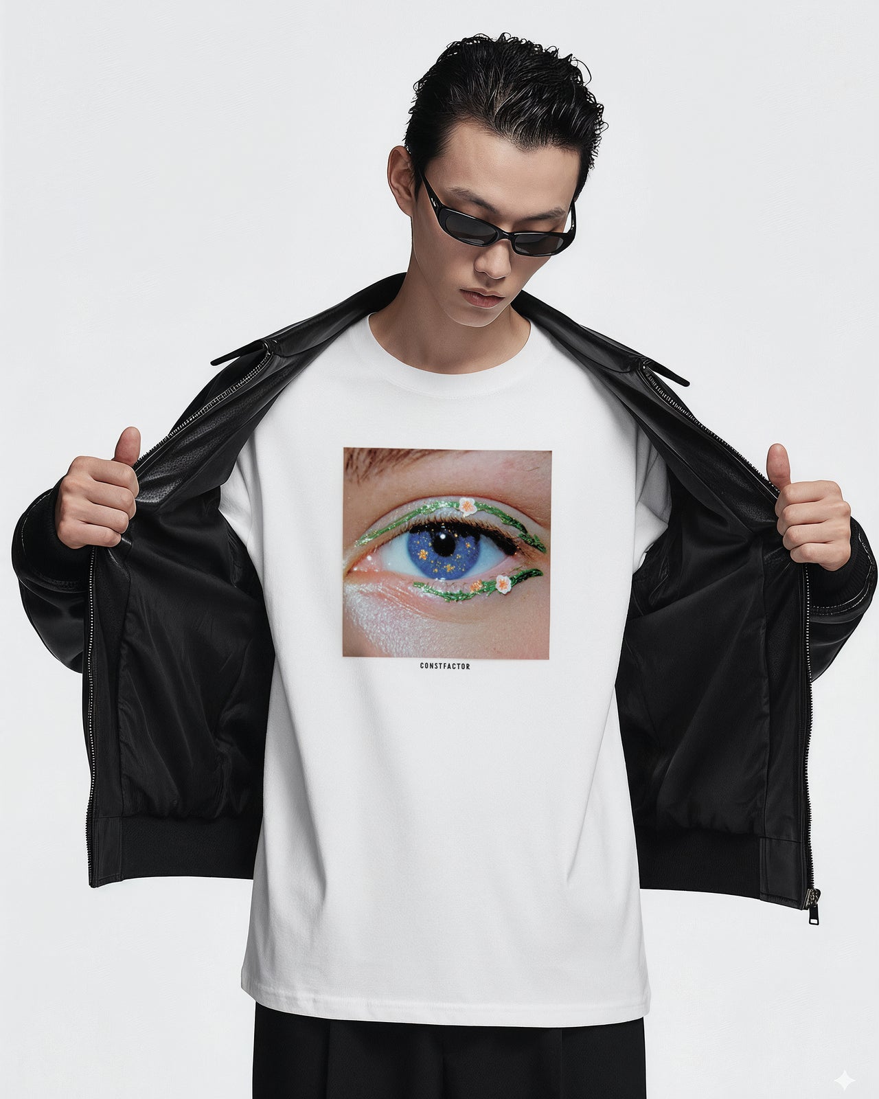 Long-sleeved T-shirt "STARGAZED LIES" (4352784) White