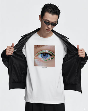 Long-sleeved T-shirt "STARGAZED LIES" (4352784) White