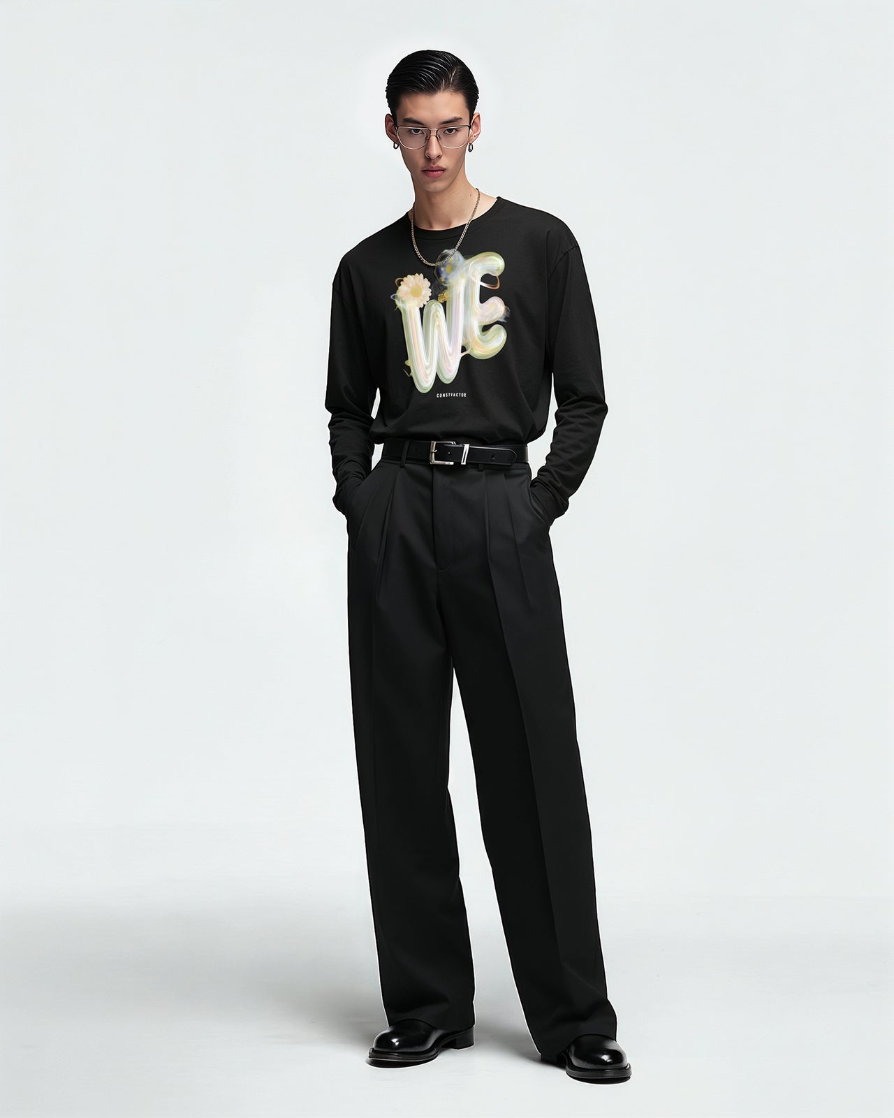 Long-sleeved T-shirt [WE, UNDEFINED] (1810398) Black