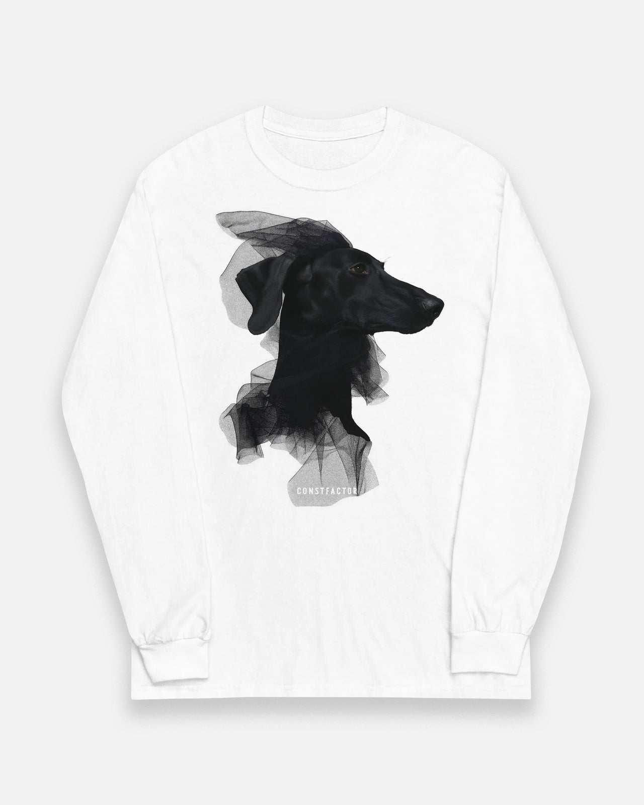 Long sleeve T-shirt [Lady Dog] (9122552) White