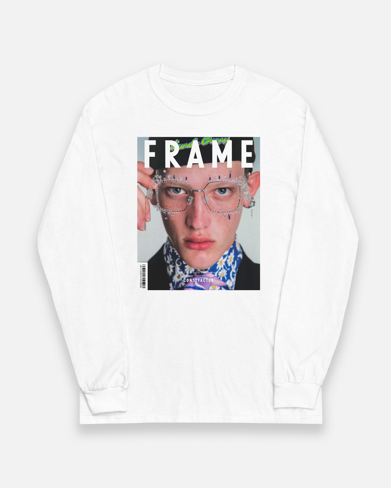 Long-sleeved T-shirt [FRAME: SPECTACLES OF NONEXISTENCE] (6431671) White