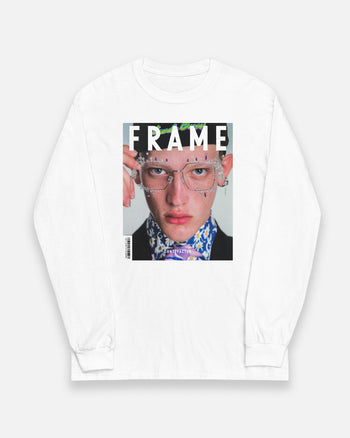 Long-sleeved T-shirt [FRAME: SPECTACLES OF NONEXISTENCE] (6431671) White