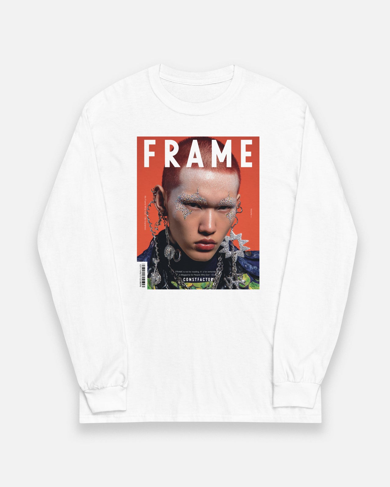 Long-sleeved T-shirt [FRAME: GLITTER IS VIOLENT] (4986831) White