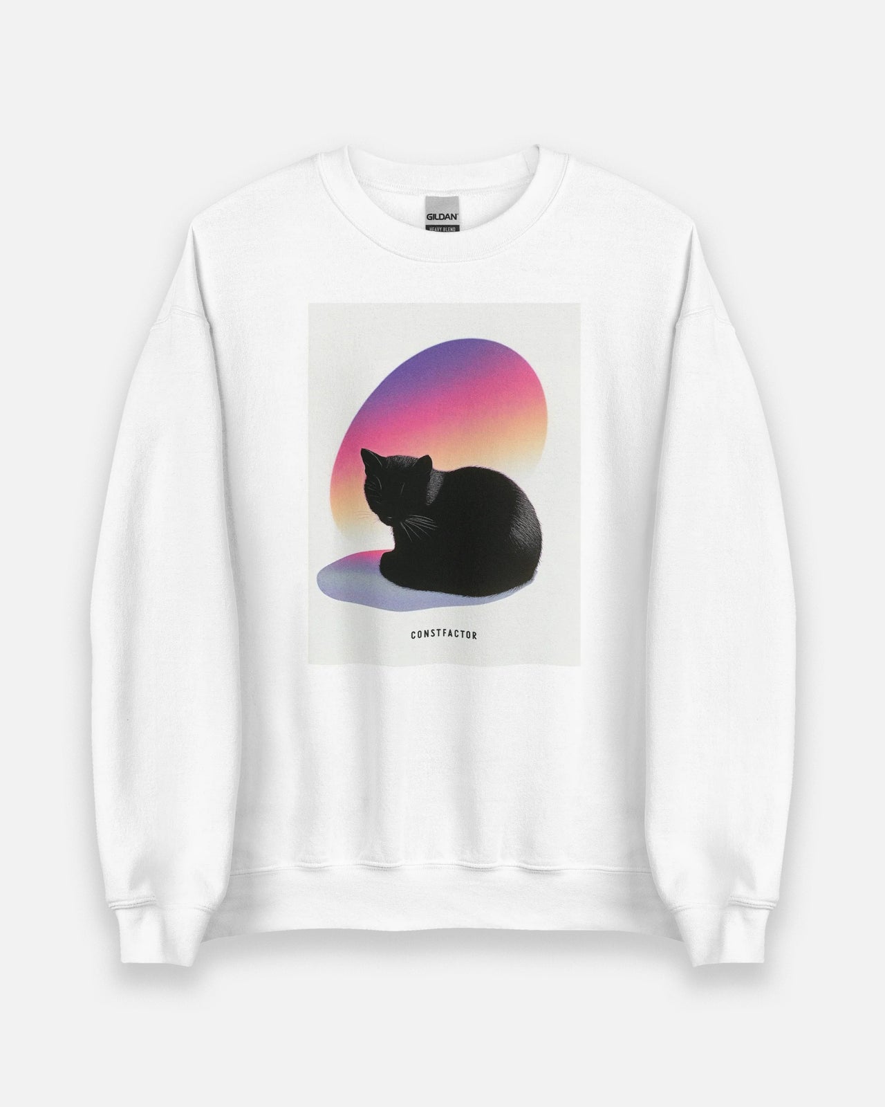 Sweatshirt [Black Kitten] (1838370) White