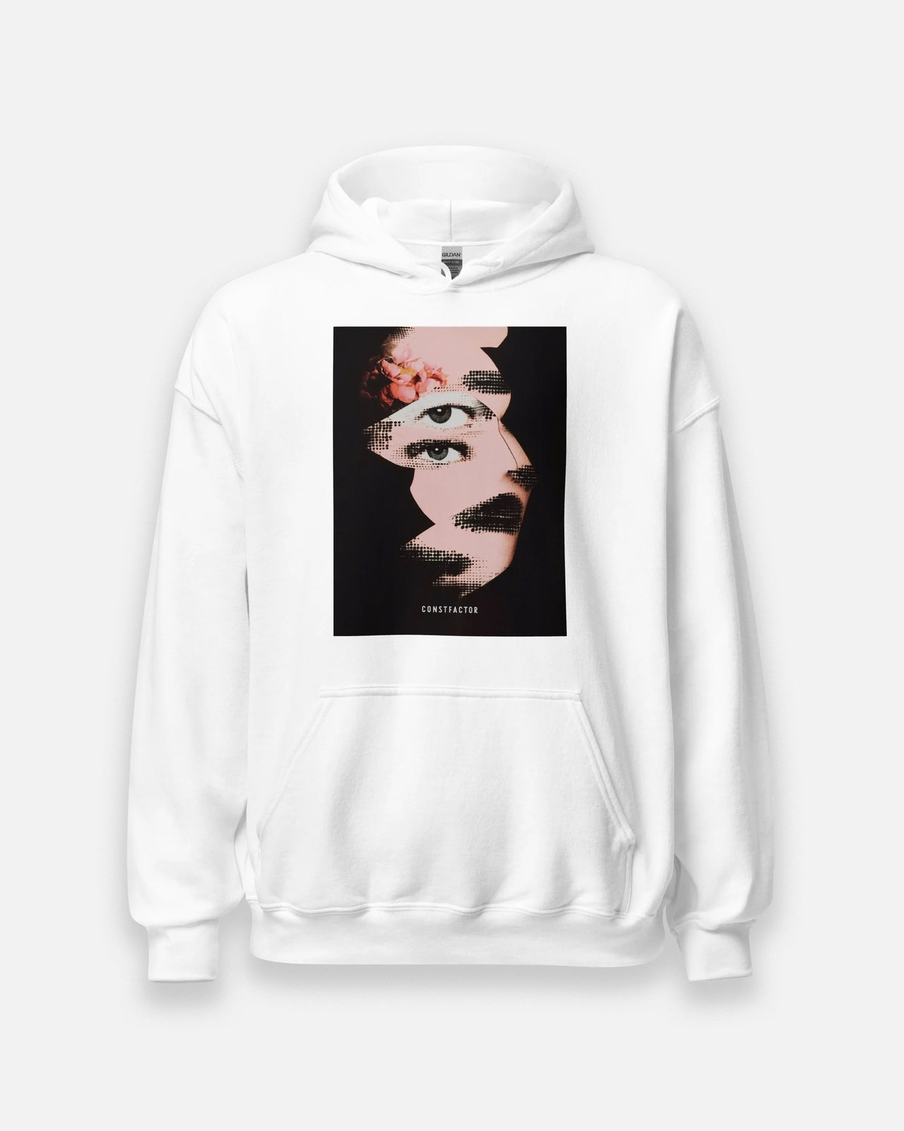 Sweatshirt hoodie [Cyberflora] (4796661) White