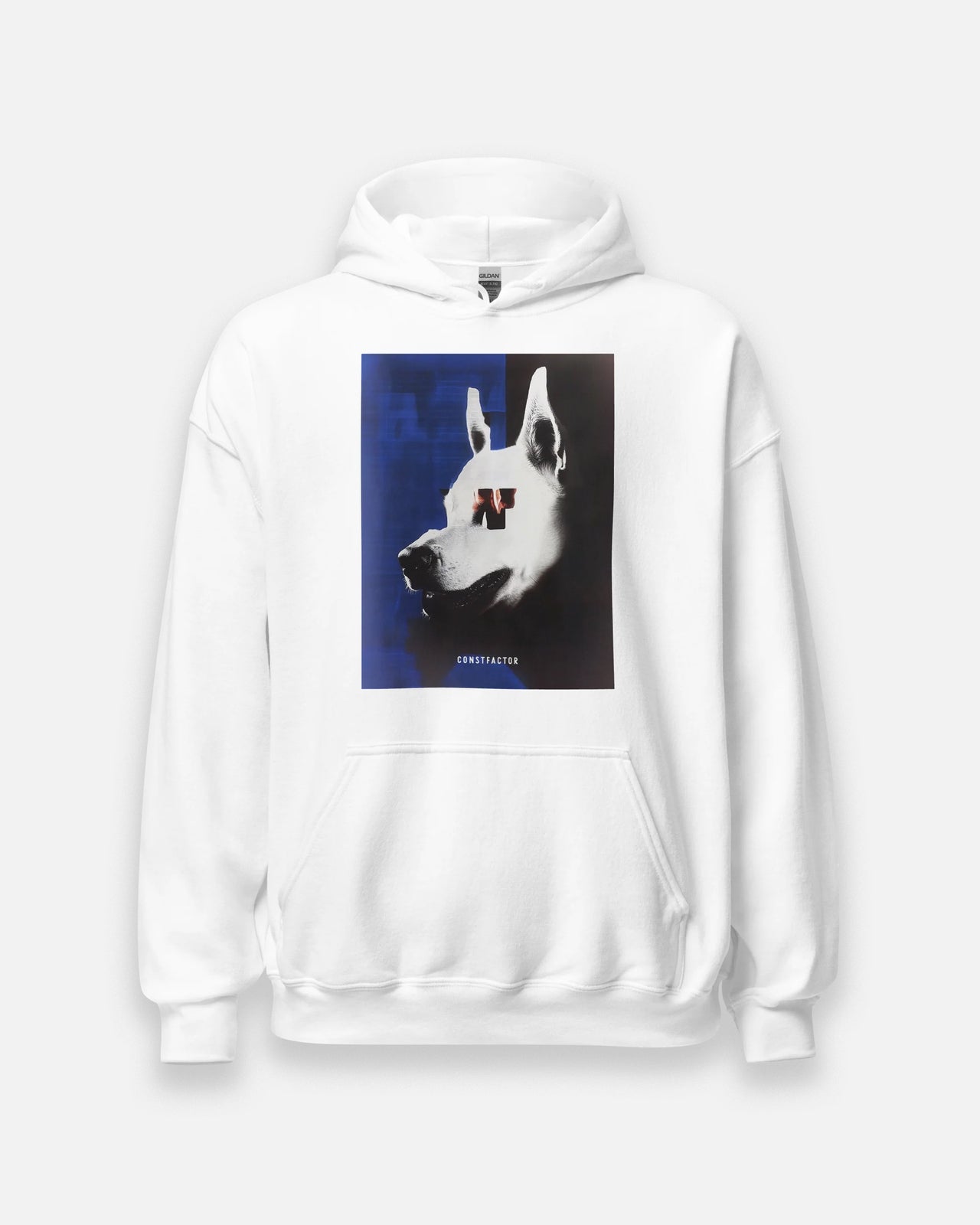 Sweatshirt hoodie [Animalism] (5167272) White