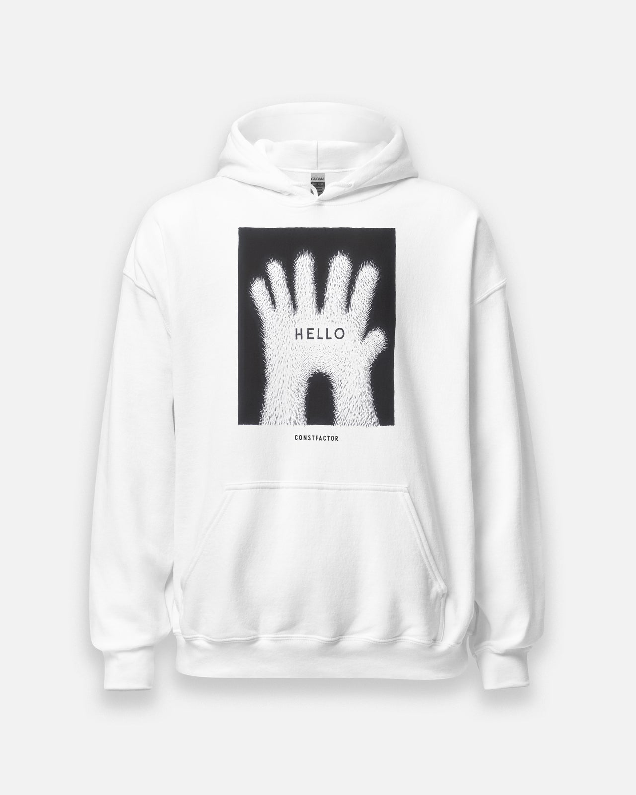 Sweatshirt hoodie [HELLO] (4391195) White