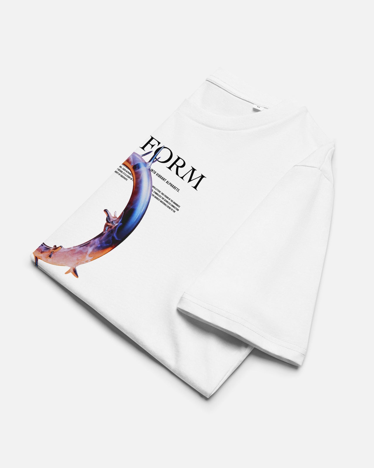 オーガニックコットンTシャツ【O：Life form Alphabet】（3011978）ホワイト