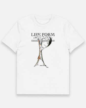 オーガニックコットンTシャツ【P：Life form Alphabet】（5684262）ホワイト