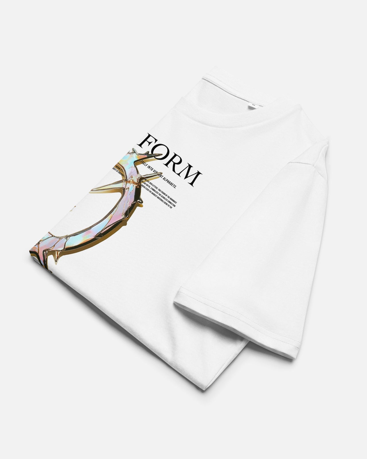 オーガニックコットンTシャツ【Q：Life form Alphabet】（7634546）ホワイト