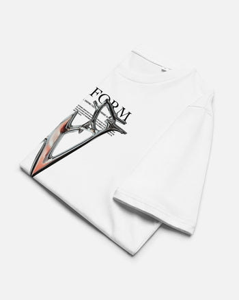 オーガニックコットンTシャツ【W：Life form Alphabet】（9798002）ホワイト